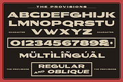 Provisions - Industrial Retro Font, a Sans Serif Font by Surplus Type Co (Thumbnail 9 of 9)