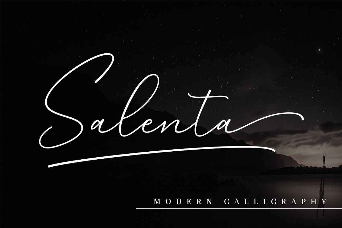 Salenta, a Script Font by Megatype (Photo 1 of 10)
