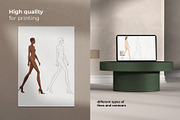 Female fashion figure templates, a Person Illustration by Asta Sia Le (Thumbnail 6 of 7)