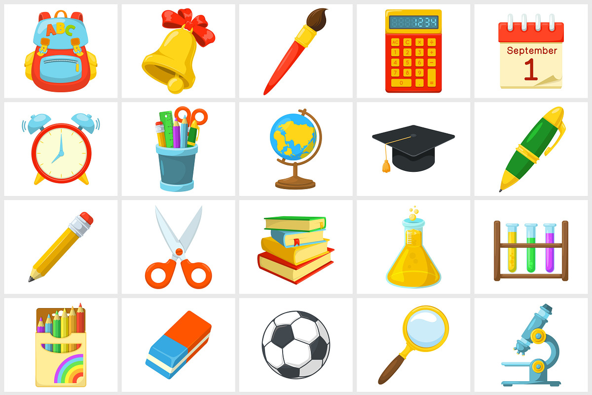 Bright icons for school, an Icon by Chuhastock (Photo 1 of 2)