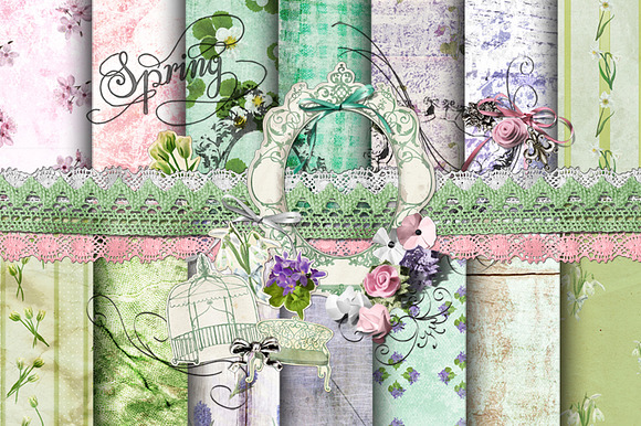 Shabby Spring Set