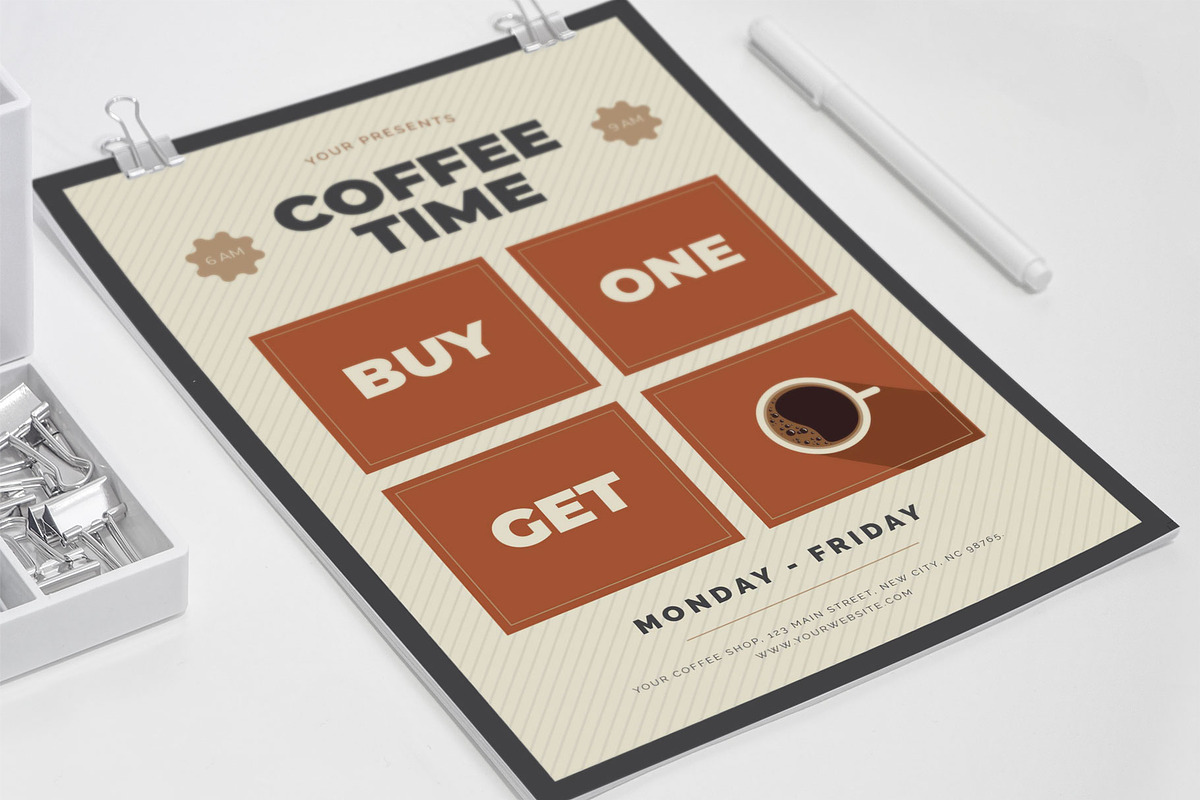 Coffee Time Windows, a Flyer Template by Me55enjah Design (Photo 4 of 4)