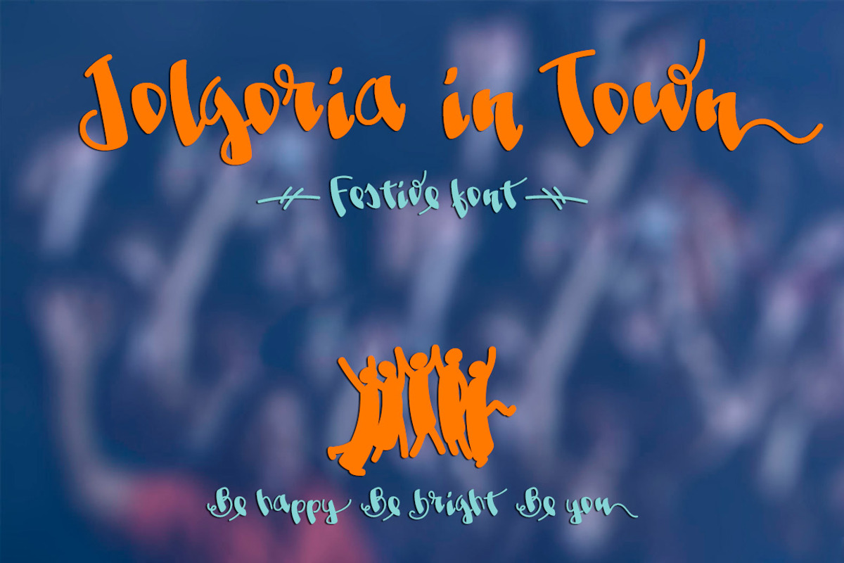 Jolgoria in Town -festive font- preview 3