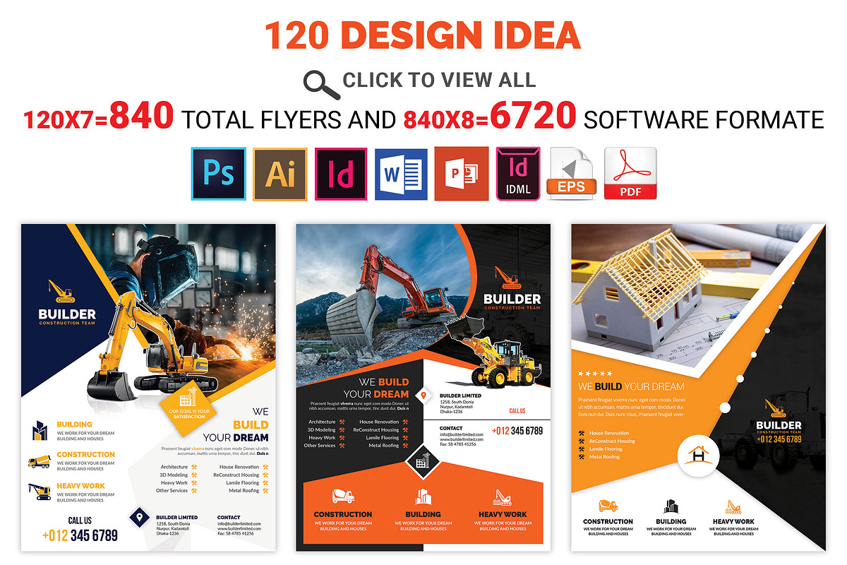 120 Corporate Flyer & Poster Bundle, a Flyer Template by Imagine Design Studio (Photo 27 of 33)