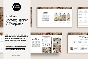 Social Media Content Planner Canva