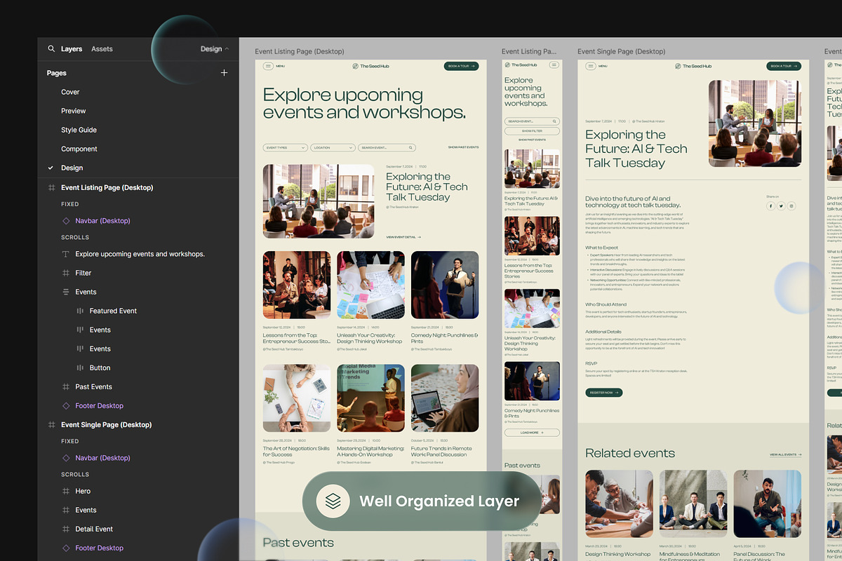 The Seed Hub - Coworking Space Event, a Websites & App Template by SLAB! Design (Photo 3 of 6)
