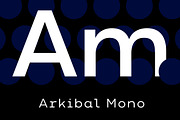 Arkibal Mono, a Sans Serif Font by Jan-Christian Bruun (Thumbnail 1 of 14)