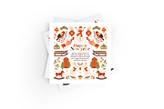 Naive Christmas. Clip arts & cards, a Seasonal Illustration by Renberrry.Store (Thumbnail 7 of 10)
