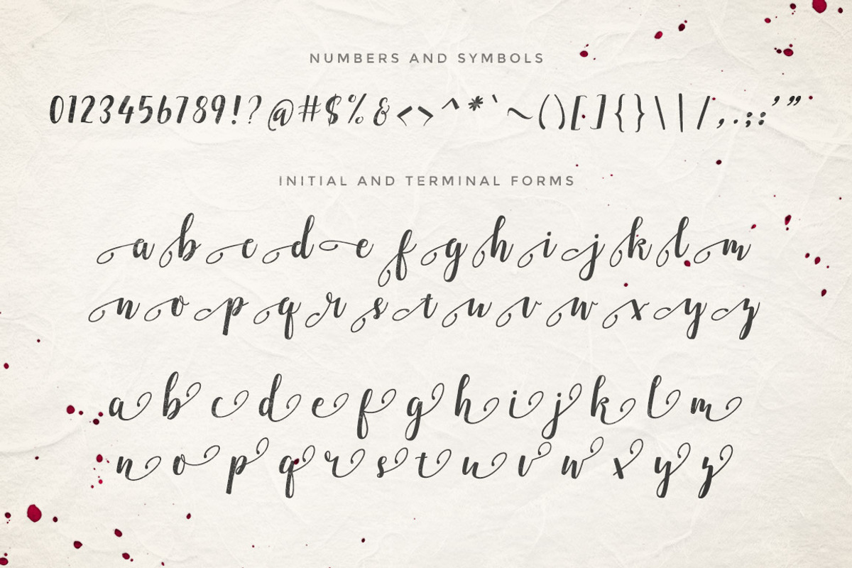 Emellie Script Font preview 3
