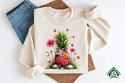 Summer Pineapple Clipart, an Illustration by Craft Nest (Thumbnail 9 of 12)