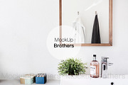 Bathroom mockup mock up 22, a Print Template by MockUpBrothers (Thumbnail 1 of 5)