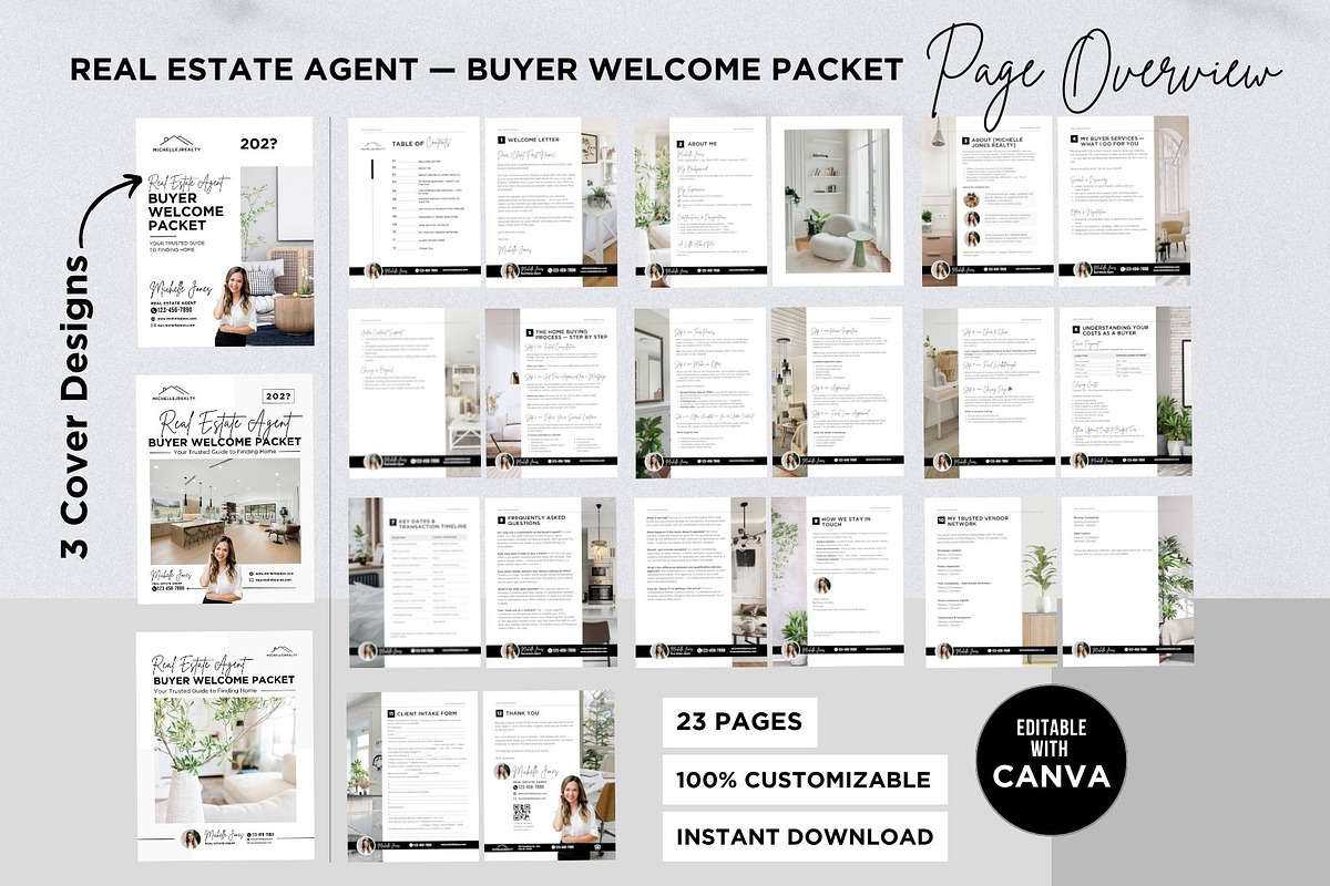 Realtor Onboarding Kit Canva Bundle, a Marketing Template by CreativeVinesStore (Photo 12 of 16)