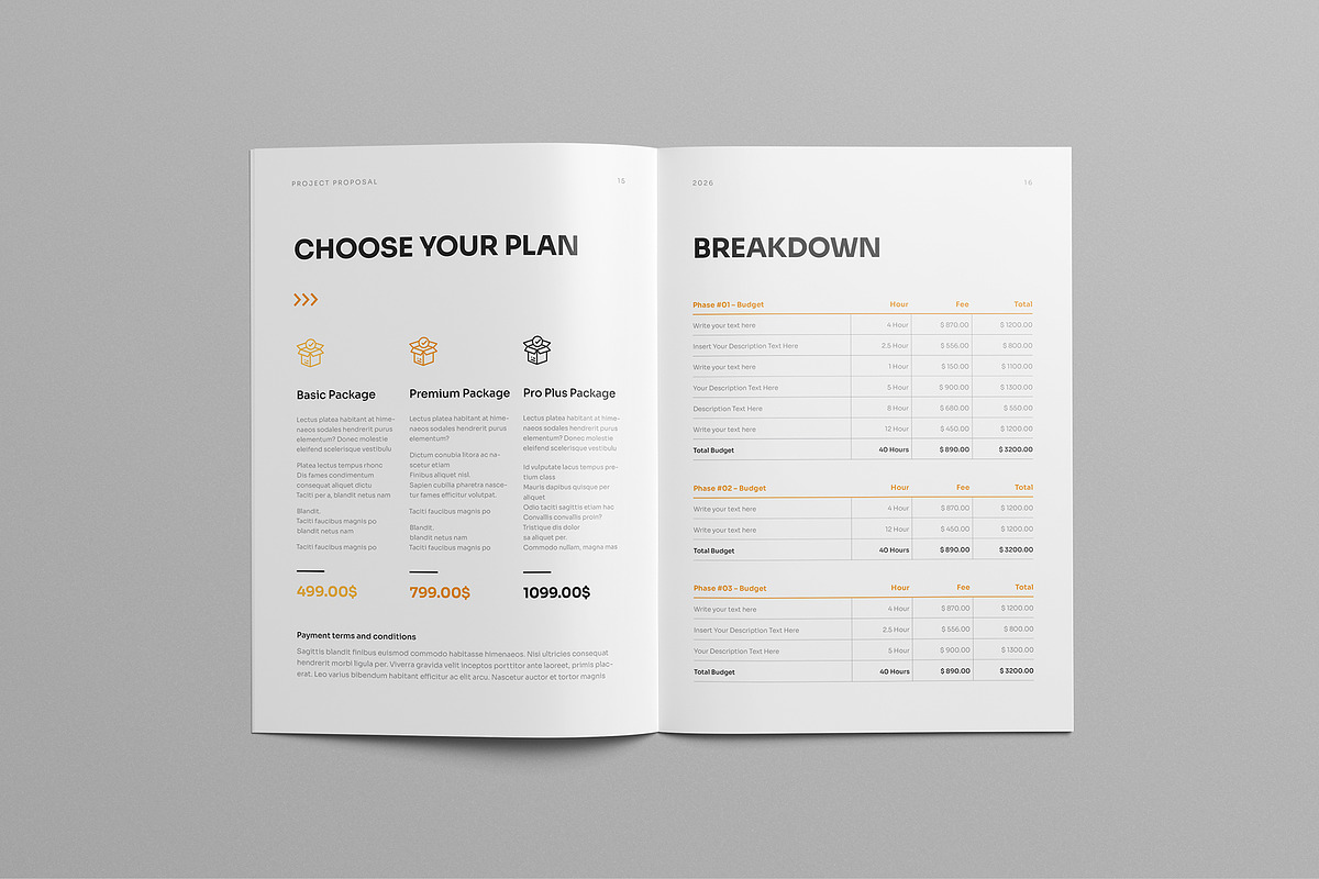 Proposal Template | Word & Canva preview 8