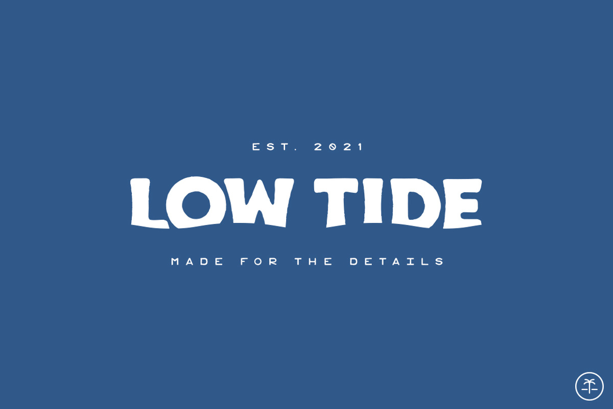 Low Tide - Simple San Serif Font, a Sans Serif Font by Spring Break Jake (Photo 2 of 4)