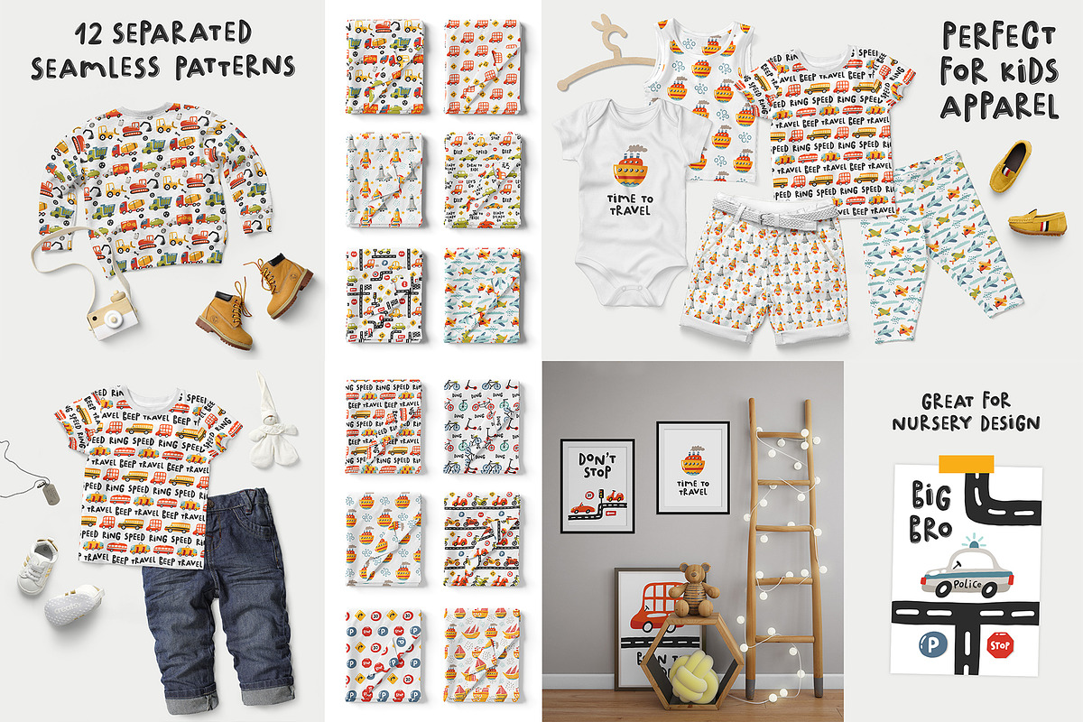 BIG KIDS BUNDLE - Graphic & patterns, a Graphic by Murvin (Photo 4 of 19)