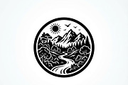 60 Eco Globe Landscape Silhouette, a Technology Illustration by Amazin_art (Thumbnail 19 of 44)