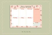 Cherry Patterns & Stationery Set, a Graphic by Nina Bered Illustration (Thumbnail 4 of 6)