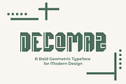Decomaz – Modern Display Typeface, a Sans Serif Font by 3ab2ou (Thumbnail 1 of 3)