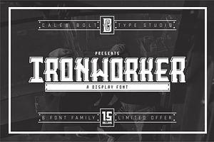 Ironworker Display Font