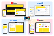 Social Media Branding Kit Essentials, a Social Media Template by Vitor Heinzen (Thumbnail 1 of 18)