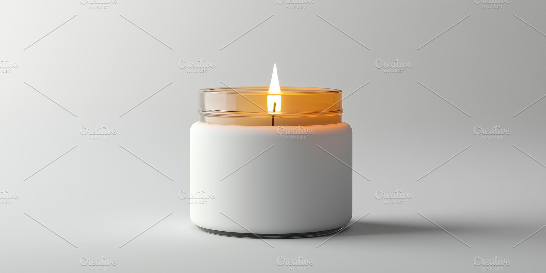 Minimalist candle jar mockup, a Background Photo by MistyDay