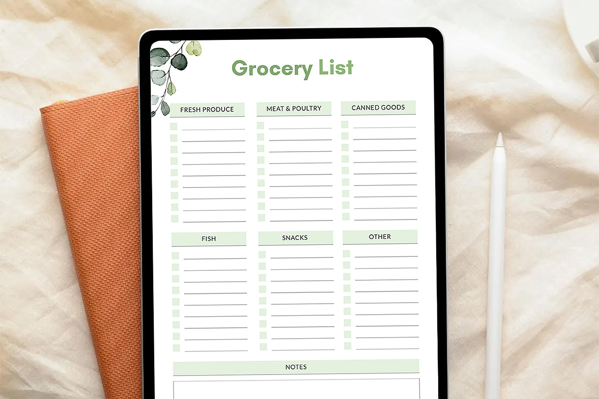 Canva Digital Planner Template, a Stationery Template by DesignDevisers (Photo 8 of 11)