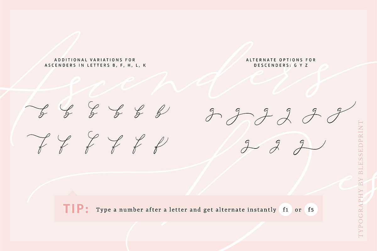 DolceVita - templett & corjl license, a Script Font by Blessed Print (Photo 5 of 13)