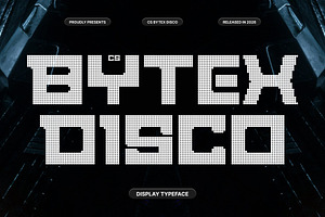 CS Bytex Disco, a Sans Serif Font by Craft Supply Co.