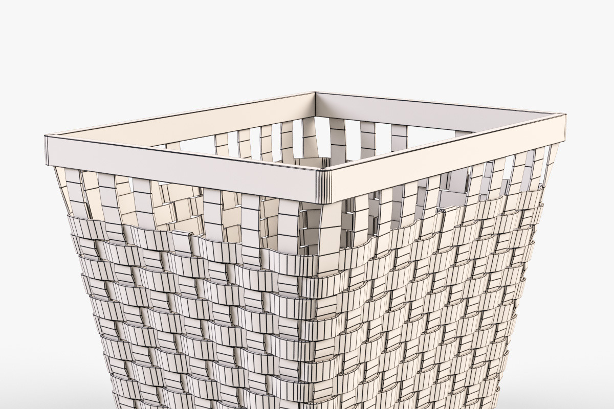Wicker Basket Ikea Knarra 2 Black, an Object 3D Model by Markelos (Photo 6 of 10)