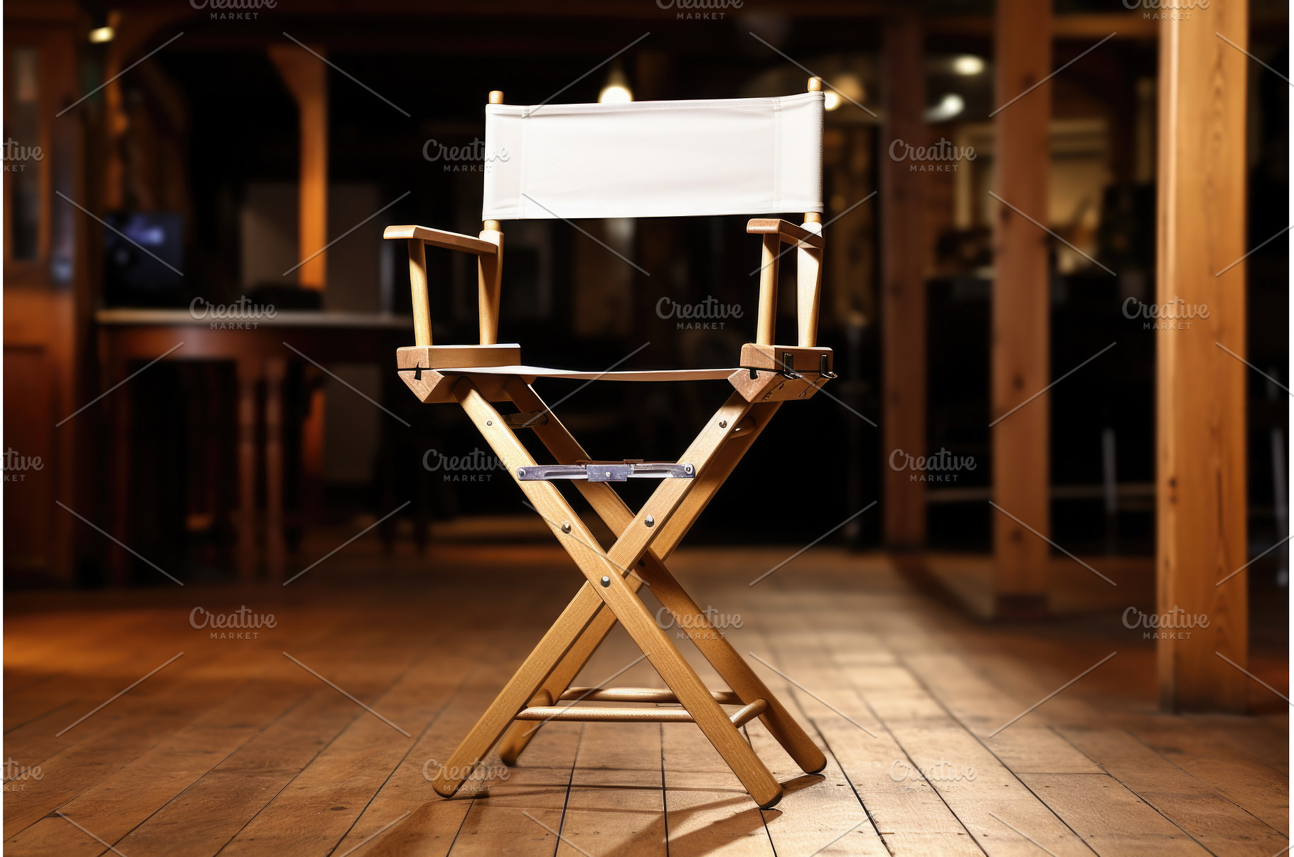 an empty directors chair awaiting, an Industrial Photo by Sergey Kotenev