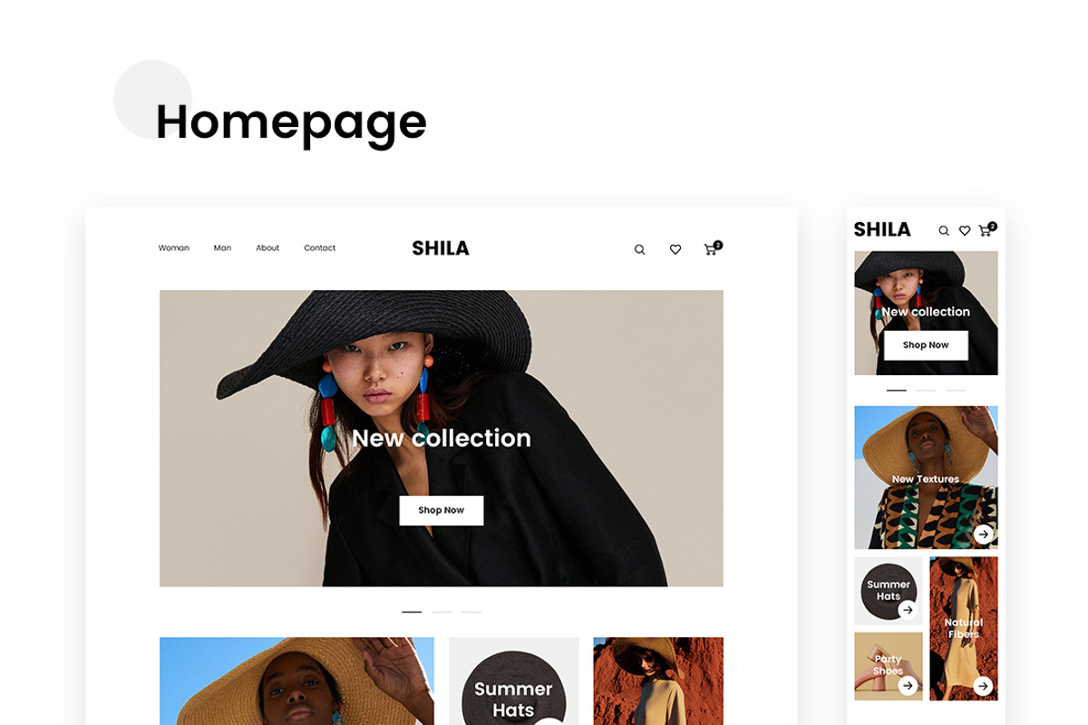 Shila Ecommerce Template, a Websites & App Template by uispot (Photo 2 of 10)
