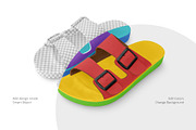 Slide Sandals Mockup Set, a Bottom Mockup by Country4k (Thumbnail 2 of 4)