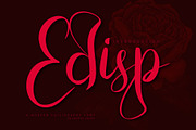 Edisp, a Script Font by khalwa.studio