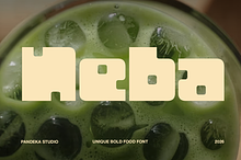 Neba - Unique Bold Food Font