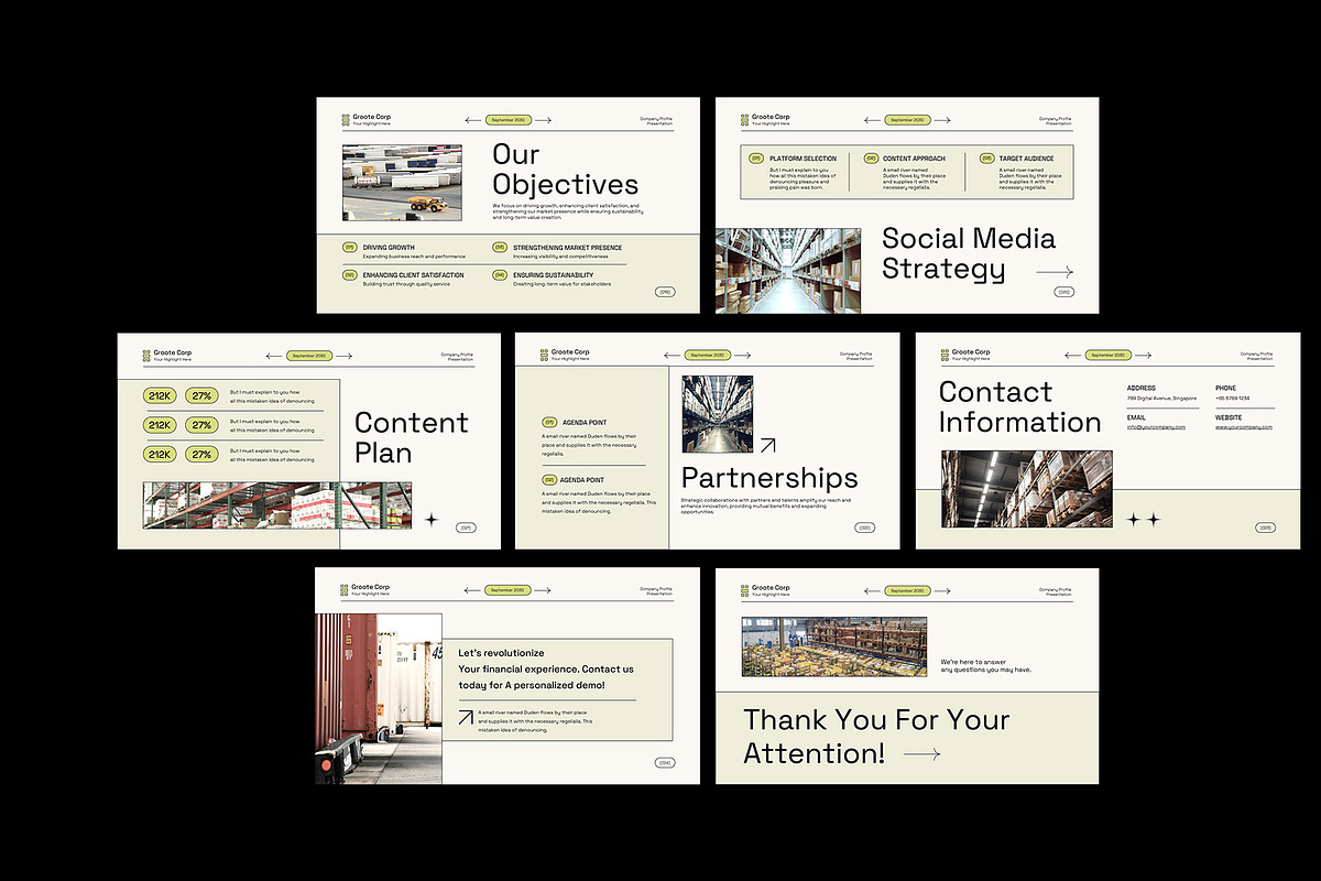 Logistic Company Profile PowerPoint, a Presentation Template by Neermana (Photo 3 of 4)