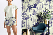 Palm Tree Seamless Pattern, a Wallpaper Graphic by Gullenda (Thumbnail 6 of 6)