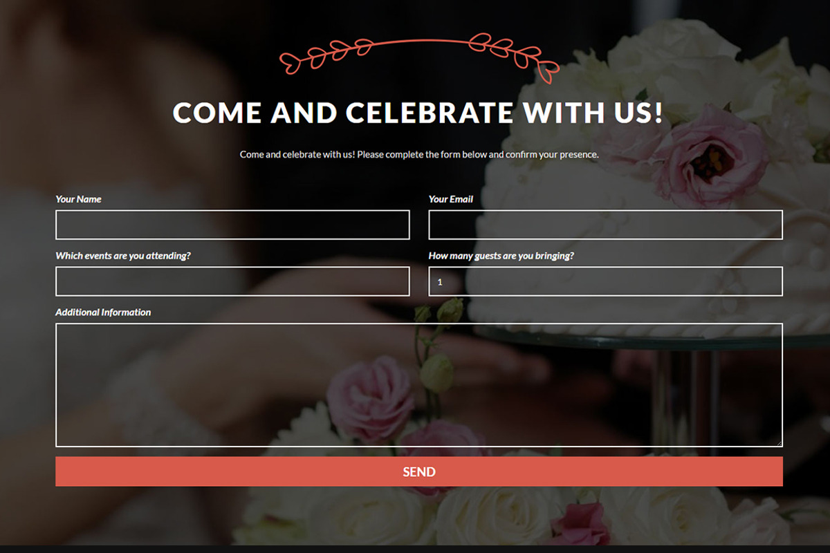 Amore: WordPress Wedding Theme, a WordPress Template by ThemeBear (Photo 9 of 9)