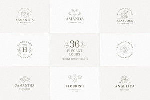 36 Elegant Logo Templates | Canva, a Branding & Logo Template by Vasya Kobelev