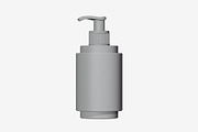 Amber Glass Pump Bottle 3D Model, an Object 3D Model by Akebareee (Thumbnail 3 of 3)