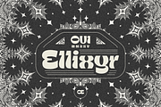 Oui Ellixyr Psychedelic Display Font, a Sans Serif Font by Oui Studio (Thumbnail 1 of 10)
