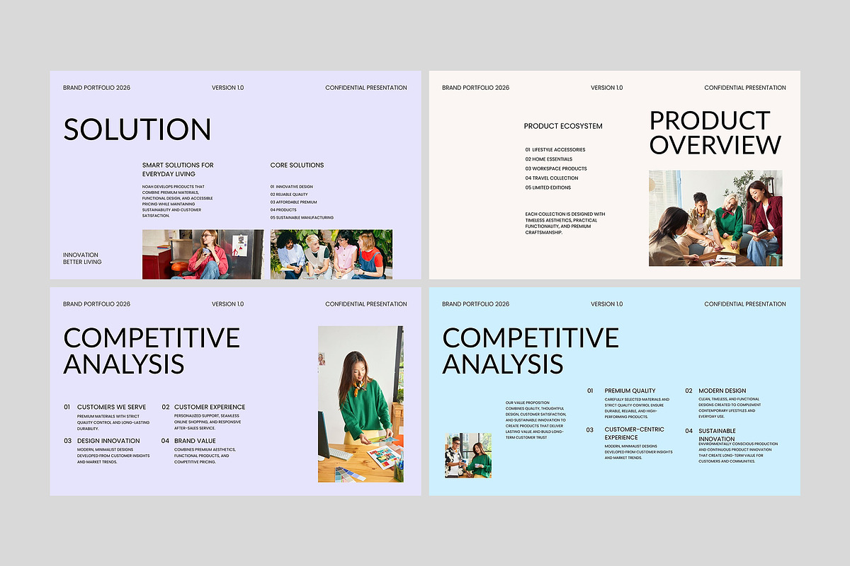 Brand Portfolio Keynote Template, a Presentation Template by adoestudio (Photo 2 of 7)