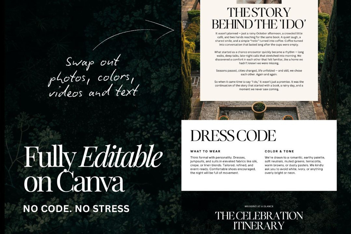 Rustic Wedding Website Invitation preview 4