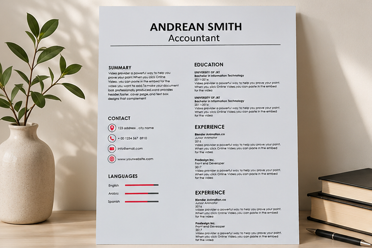 MODERN RESUME TEMPLATE (R16), a Resume Template by dulchaer29 (Photo 3 of 4)