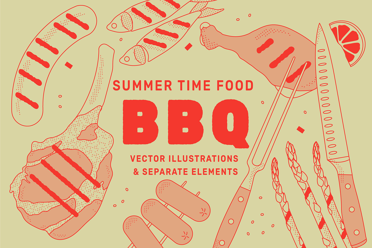 Food Illustration Vector Bundle, a Food Illustration by TheFoodAtlas (Photo 8 of 26)