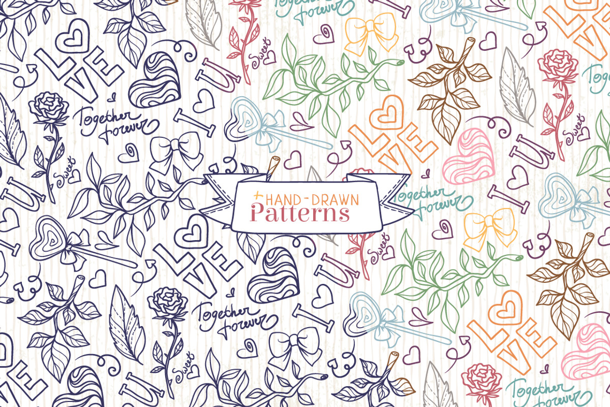 Valentine elements pack, a Decorative Illustration by Dreaming_Lucy (Photo 3 of 3)