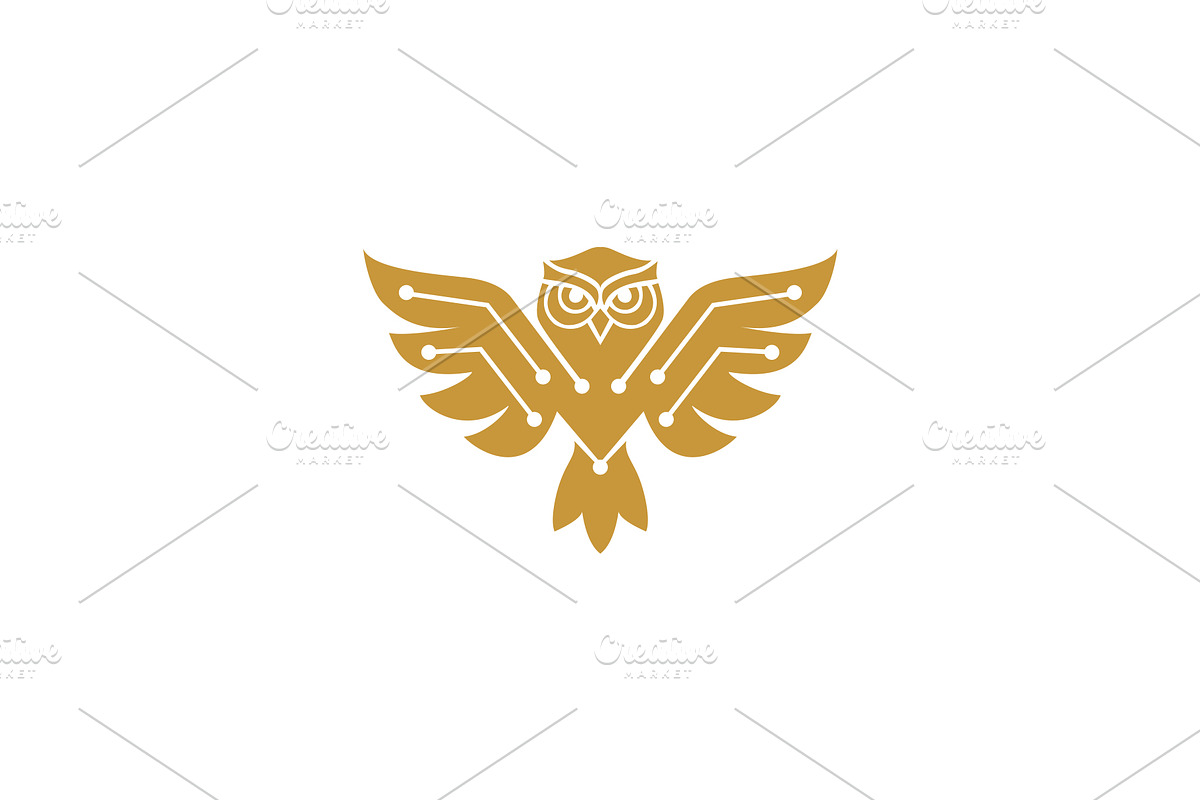 Tech Owl logo, a Branding & Logo Template by Graphic_Maker_Bogura