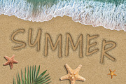 Beach Sand Letters & Numbers Pack, an Object Graphic by Andrew Skoch Design (Thumbnail 2 of 6)