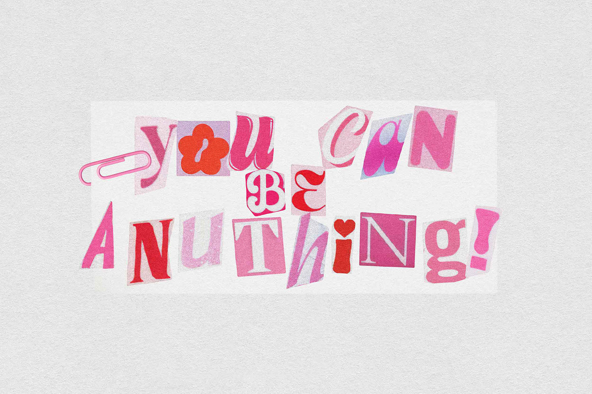 Barbiecore Ransom PNG Pink Letters, an Object Graphic by BORT GRAPHIC (Photo 4 of 8)