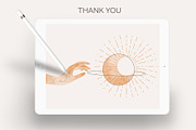 Stamp Brushes Procreate & Photoshop, a Brush Add-On by NinaFedorova (Thumbnail 7 of 7)
