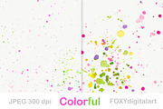 Watercolor paint splatter background, a Texture Graphic by FOXYdigitalart (Thumbnail 4 of 5)